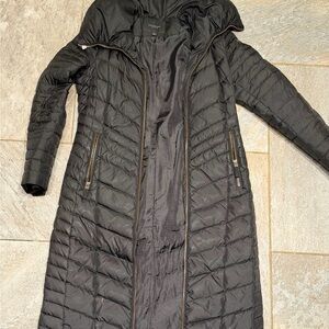 Marc New York Black Long Puffer Coat
